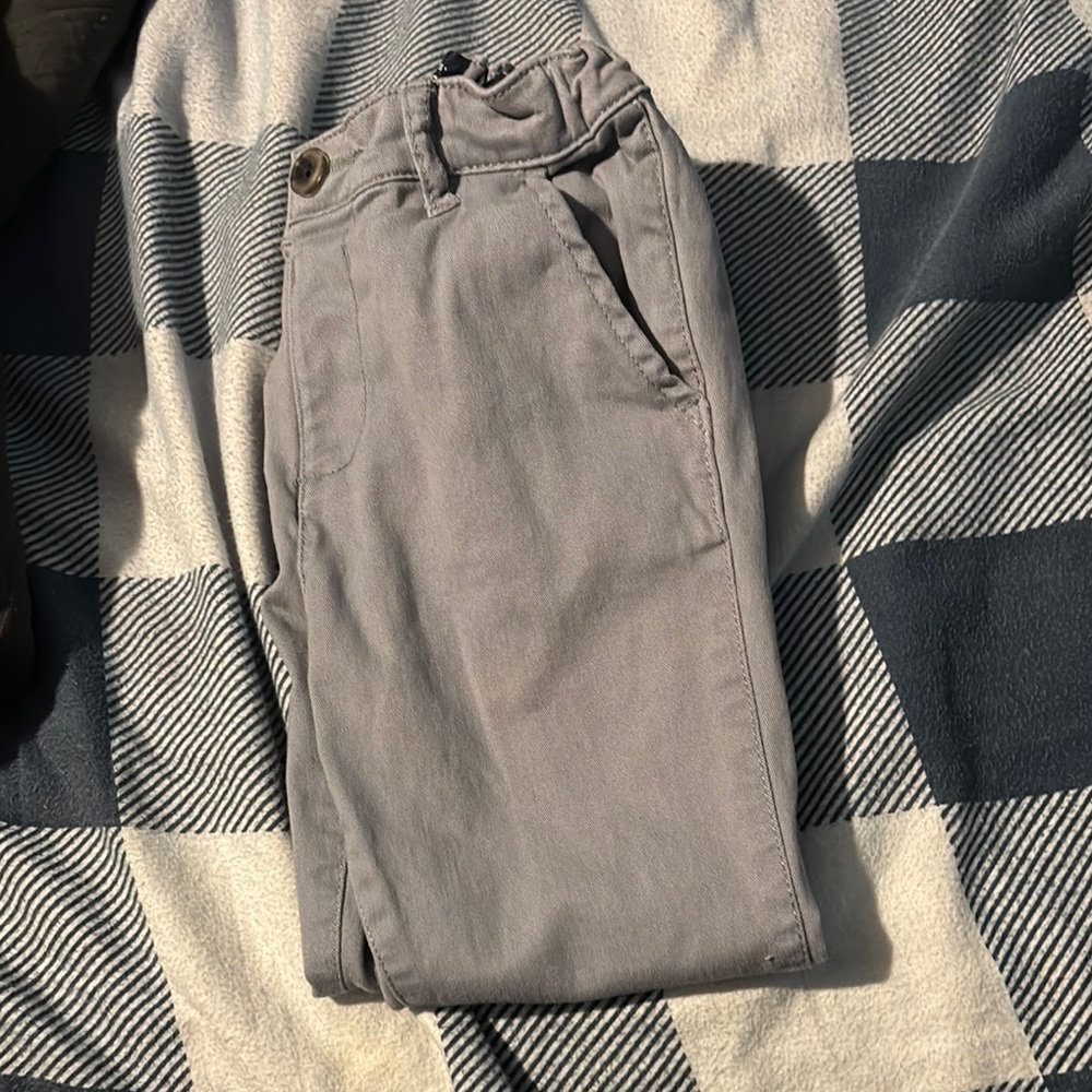 Gray Casual Pants